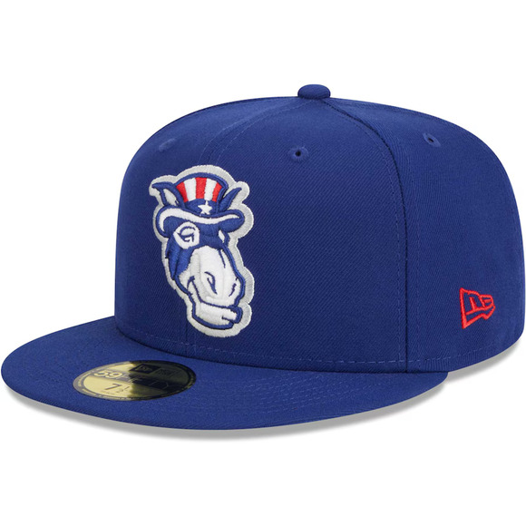New Hampshire Fisher Cats New Era 59FIFTY Uncle Sam Donkey Hat 7 NWT - Picture 5 of 8